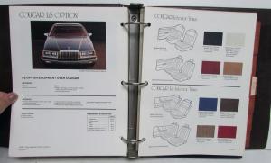 1983 Lincoln Mercury Product Facts Book Marquis Cougar Capri Lynx LN7