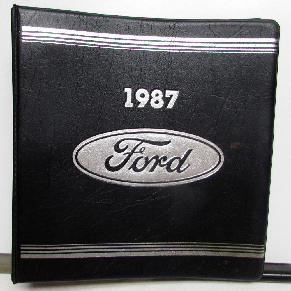 1987 Ford Fleet Buyers Guide Car Light Truck Thunderbird Musting Bronco F-Series