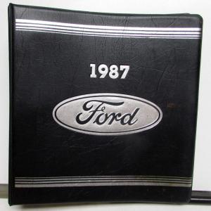 1987 Ford Fleet Buyers Guide Car Light Truck Thunderbird Musting Bronco F-Series