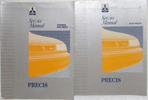 1993 Mitsubishi Precis Service Shop Repair Manual - 2 Volume Set