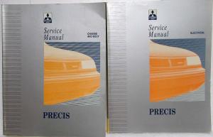 1994 Mitsubishi Precis Service Shop Repair Manual - 2 Volume Set