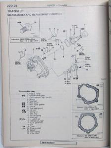 1992 Mitsubishi Manual Transmission Service Shop Repair Manual