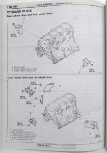 1992 Mitsubishi Engine Overhaul Service Shop Repair Manual - TSB Revision