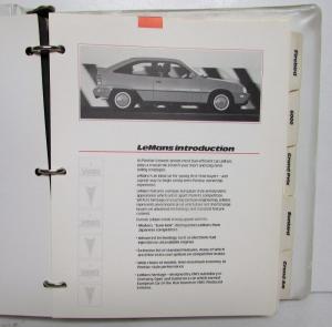 1989 Pontiac Product Information LeMans Grand Am Firebird GrandPrix 6000 Sunbird