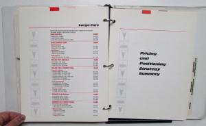 1989 Pontiac Product Information LeMans Grand Am Firebird GrandPrix 6000 Sunbird