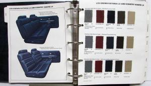 1987 Ford Color & Trim Selections Thunderbird Mustang Bronco F Series Ranger