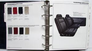 1987 Ford Color & Trim Selections Thunderbird Mustang Bronco F Series Ranger