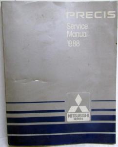 1988 Mitsubishi Precis Service Shop Repair Manual