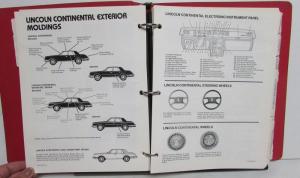 1982 Lincoln Mercury Fleet Facts Continental Mark VI Town Car Cougar XR7 Marquis