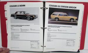 1982 Lincoln Mercury Fleet Facts Continental Mark VI Town Car Cougar XR7 Marquis