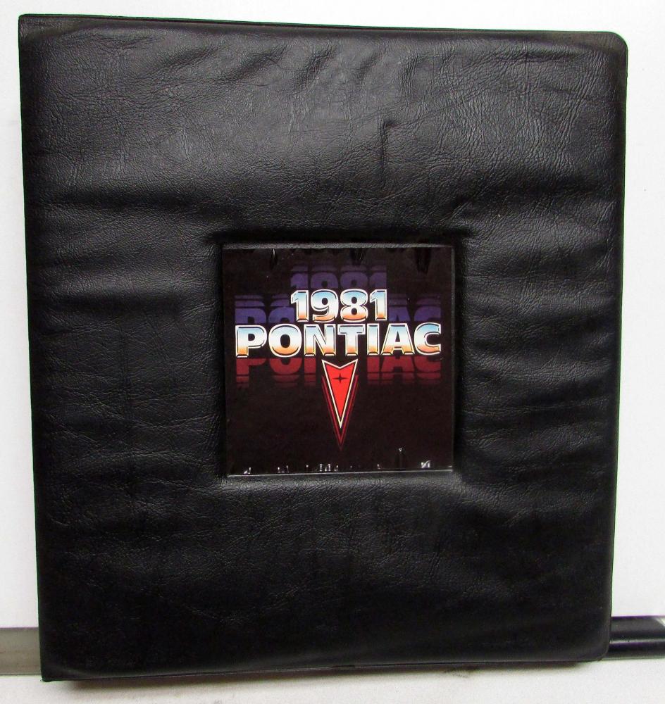 1981 Pontiac Merchanising Planner Grand Prix LeMans Sunbird Firebird