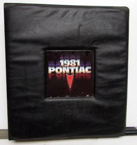 1981 Pontiac Merchanising Planner Grand Prix LeMans Sunbird Firebird