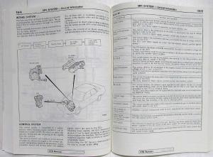 1988 Mitsubishi Galant Sigma Service Shop Repair Manual - 2 Volume Set