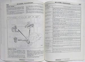 1988 Mitsubishi Galant Sigma Service Shop Repair Manual - 2 Volume Set