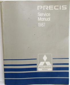 1987 Mitsubishi Precis Service Shop Repair Manual