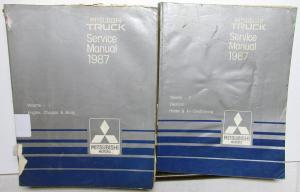 1987 Mitsubishi Pickup Truck Service Shop Repair Manual - 2 Volume Set