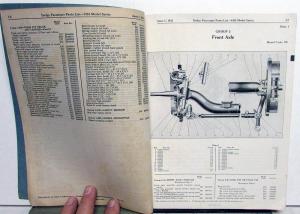 1935 Dodge Passenger Car Export Dealer Parts List Book Catalog Model DU Original