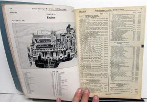 1935 Dodge Passenger Car Export Dealer Parts List Book Catalog Model DU Original