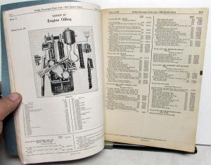 1935 Dodge Passenger Car Export Dealer Parts List Book Catalog Model DU Original