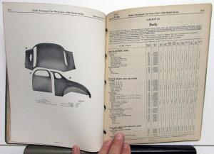 1938 Dodge Passenger Car Dealer Parts List Book Catalog Model D8 Original