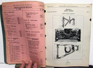 1940 Dodge Passenger Car Dealer Parts List Book Catalog Model D14 & D17 Original
