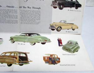 1950 Chevrolet Styleline Fleetline Belair Color Sales Brochure Folder Original