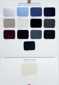 1994 Cadillac DeVille Concours Exterior Color Paint Chips Sales Brochure Orig