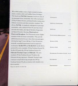 1994 Cadillac DeVille Fleetwood Seville Eldorado Sale Brochure Original