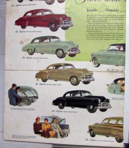 1950 Chevrolet ORIGINAL Color Sales Brochure Styleline Fleetline Belair Wagon