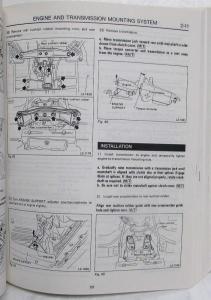 1991 Subaru XT Service Shop Repair Manual - 3 Volume Partial Set - 5 Sections