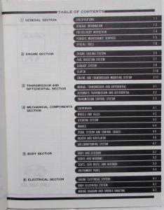 1985 Subaru XT Service Shop Repair Manual and Supplement