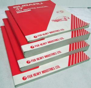 1987 Subaru XT Service Shop Repair Manual - 4 Volume Set - 6 Sections