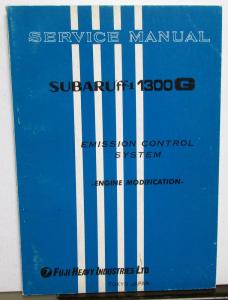 1972 Subaru ff-1 1300G Service Shop Repair Manual - Emission Control System