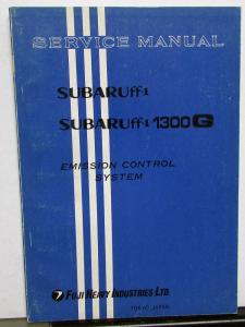 1971 Subaru ff-1 1300G Service Shop Repair Manual - Emission Control System