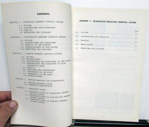 1971 Subaru ff-1 1300G Service Shop Repair Manual - Emission Control System