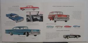 1958 Chevrolet ORIGINAL Sales Brochure Biscayne Nomad Delray Belair Impala Large