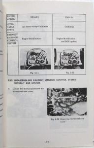 1974 Subaru 1400 USA Model Service Shop Repair Manual - Engine Section