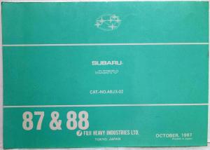 1987-1988 Subaru Justy Parts Catalog ABJ3-02