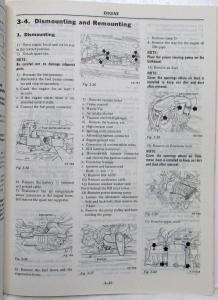 1983 Subaru 1800 4WD Turbo Service Shop Repair Manual Supplement - Engine & Body