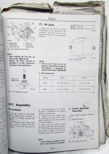 1981 Subaru 1600 1800 Service Shop Repair Manual - Engine & Body