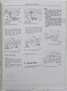 1980 Subaru 1600 Service Shop Repair Manual Supplement for 4WD Open MPV