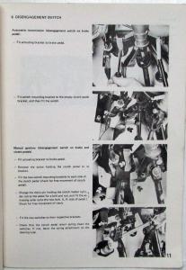 1981 Saab 900 Speed Control Fitting Instructions - Multi-language