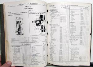 1937 Dodge Trucks Dealer Parts List Book Catalog M Series Pickup HD Orig