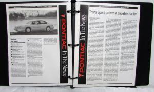 1991 1992 Pontiac In The News Clippings Grand Am Bonneville TransSport GrandPrix