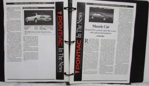 1991 1992 Pontiac In The News Clippings Grand Am Bonneville TransSport GrandPrix