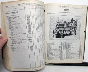 1940 Dodge Truck Dealer Parts List Book Catalog V Series 1/2 thru 2 Ton Orig