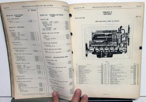 1941 Dodge Truck Dealer Parts List Book Catalog WK 3 Ton Gas & Diesel Orig