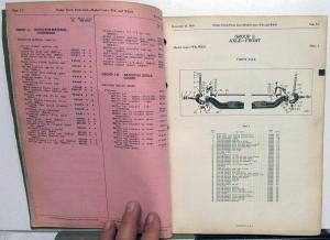 1941 Dodge Truck Dealer Parts List Book Catalog WK 3 Ton Gas & Diesel Orig