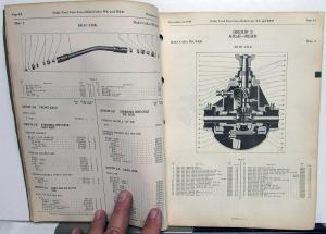 1941 Dodge Truck Dealer Parts List Book Catalog WK 3 Ton Gas & Diesel Orig