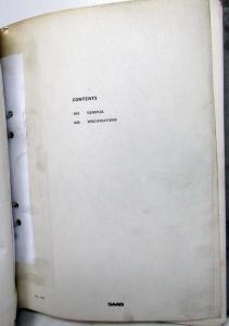 1975-1976 Saab 99 GL Service Shop Repair Manual